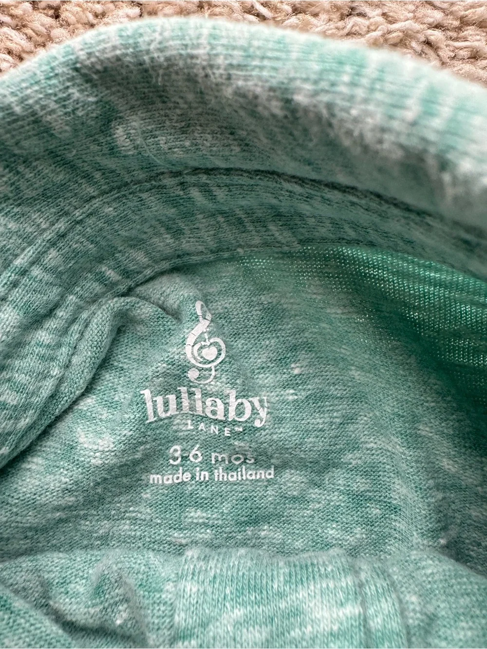 Lullaby Lane Mint Green Polo Romper Baby One Piece 3-6 Months